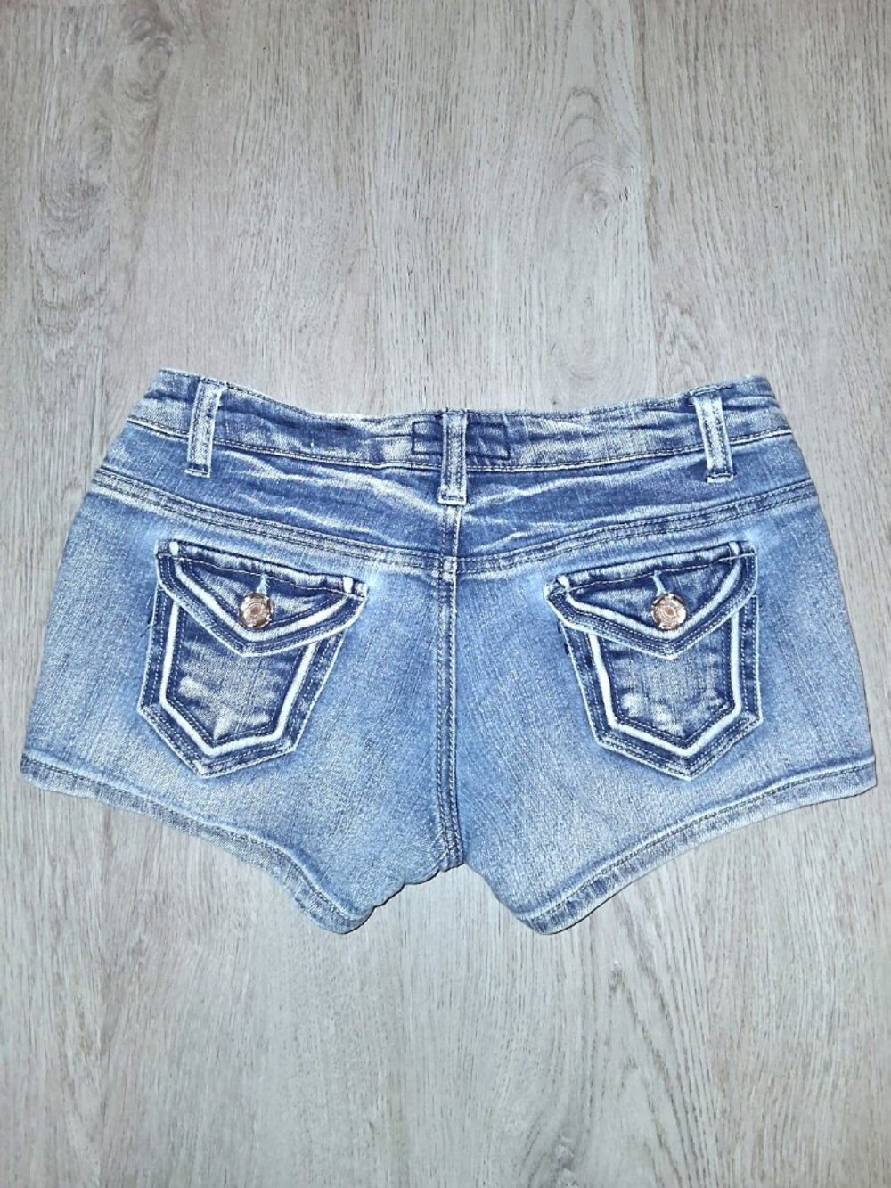 Eighty Eight Perfect Jeans Short Denim Shorts Size 1 Low Rise Distressed Y2k